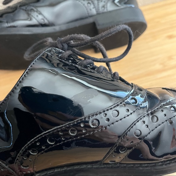 VIONIC HADLEY OXFORD Black Patent Shiny Dress Shoes Wingtip ORTHAHEEL - Picture 7 of 14